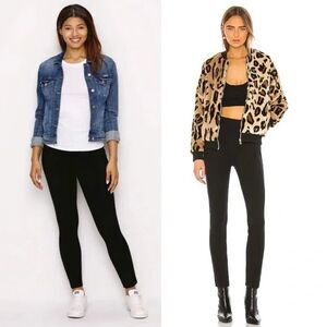 SPANX High Rise Pull On Tummy Control Slimming Black Skinny Large